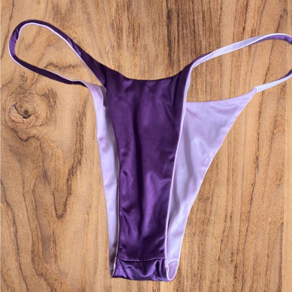 Isa Boulder reversible satin-finished bikini bottoms - Picture 1 of 7